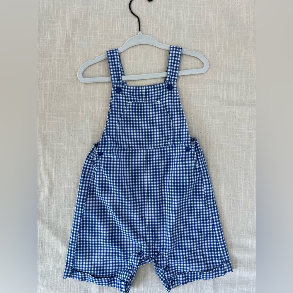 Petit Bateau Blue Overalls with Bib Straps